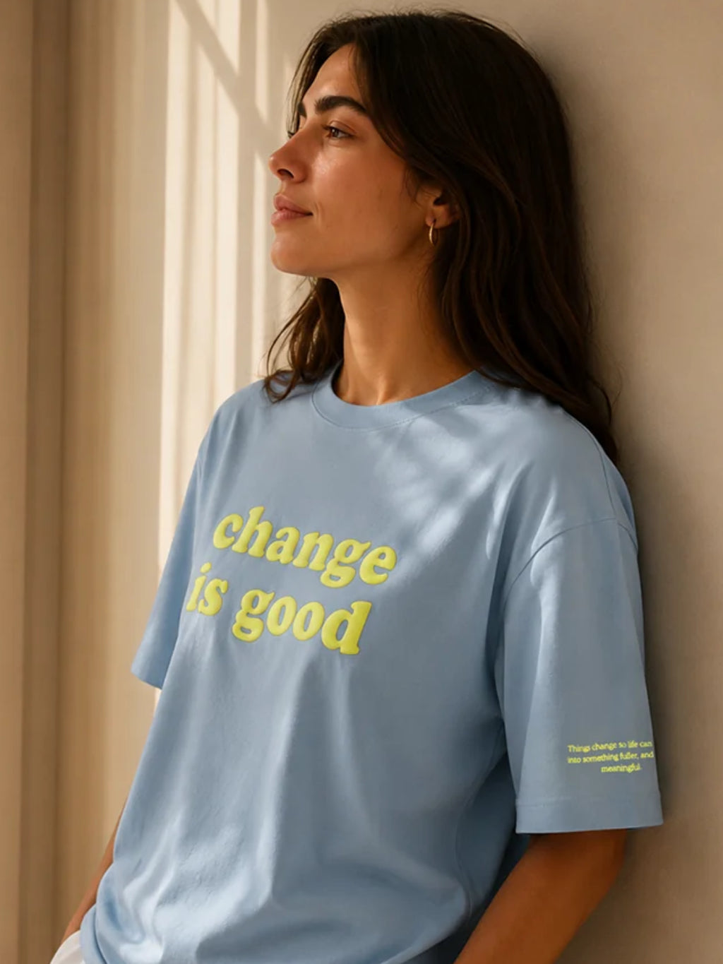CHANGE IS GOOD TEE OPEN SKY BLUE