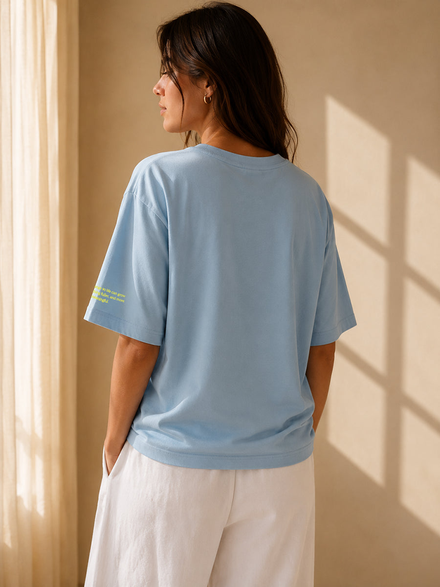 CHANGE IS GOOD TEE OPEN SKY BLUE
