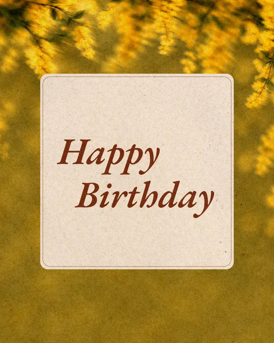 HAPPY BIRTHDAY