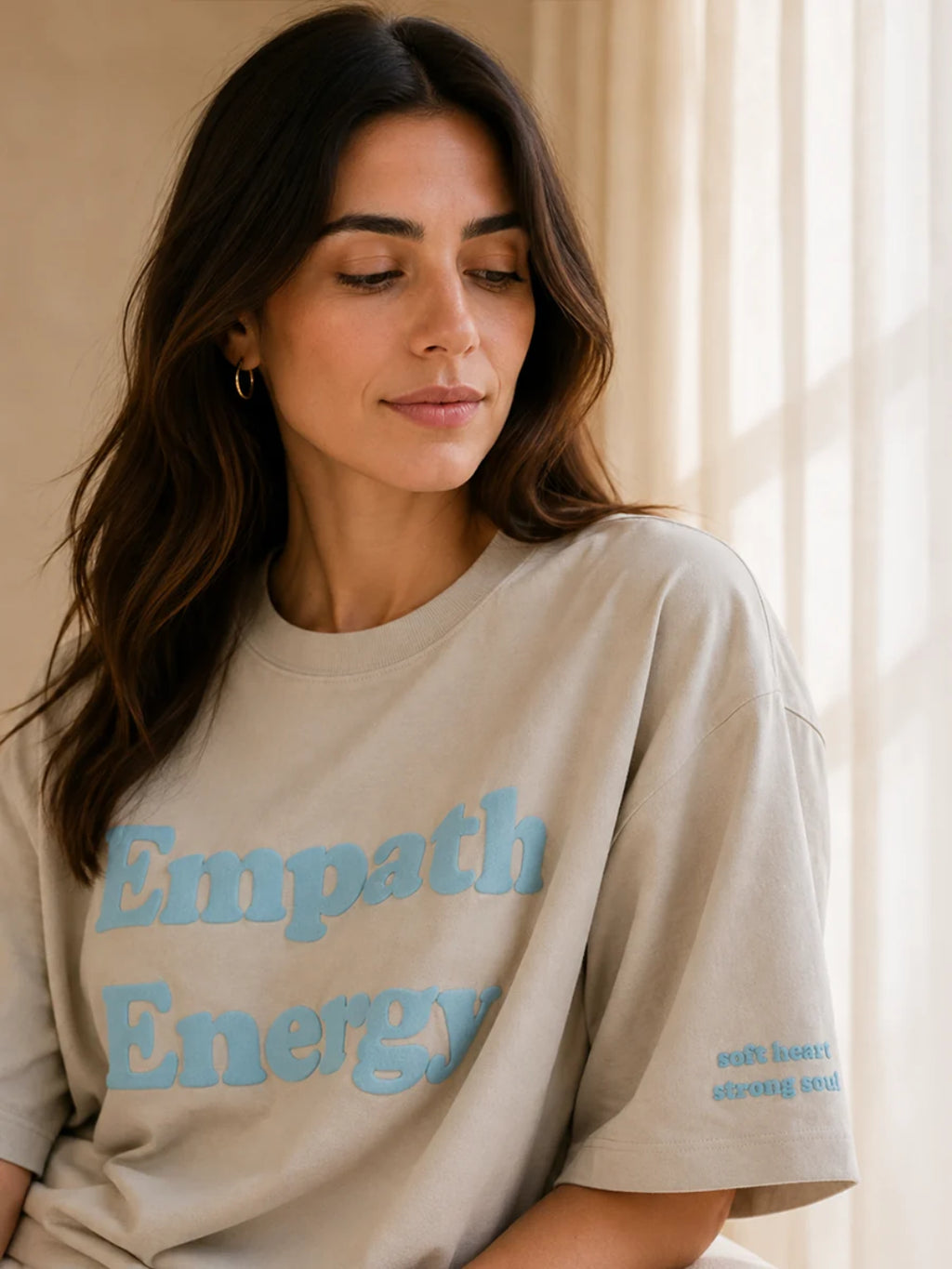 EMPATH ENERGY TEE QUIET STONE GREY