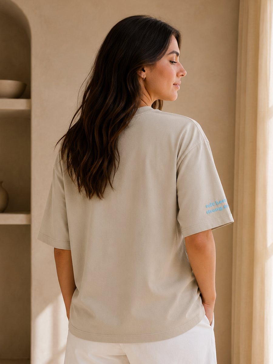 EMPATH ENERGY TEE QUIET STONE GREY