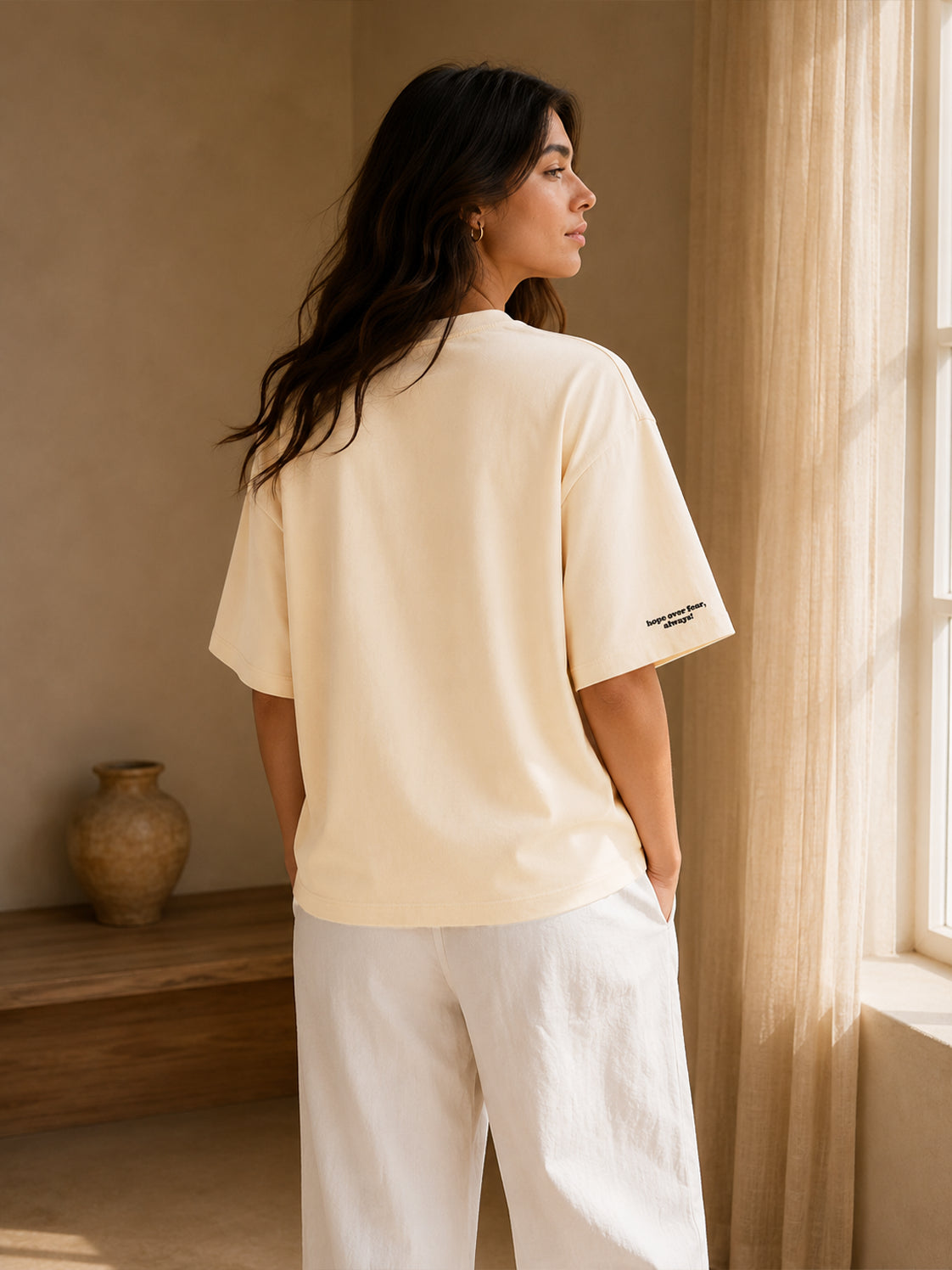 HOPELESSLY HOPEFUL TEE MORNING CREAM
