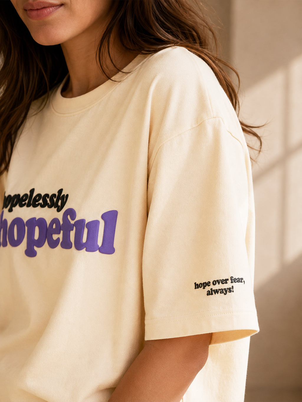 HOPELESSLY HOPEFUL TEE MORNING CREAM