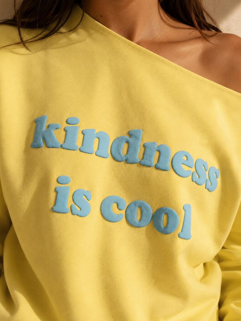KINDNESS IS COOL SLASH TOP GOLDEN HOUR YELLOW