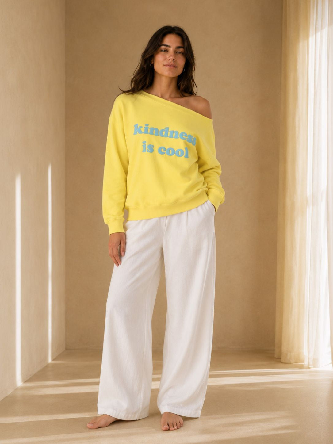 KINDNESS IS COOL SLASH TOP GOLDEN HOUR YELLOW