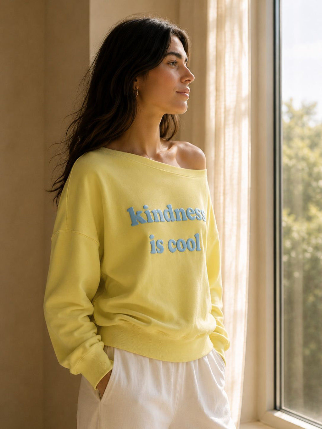 KINDNESS IS COOL SLASH TOP GOLDEN HOUR YELLOW