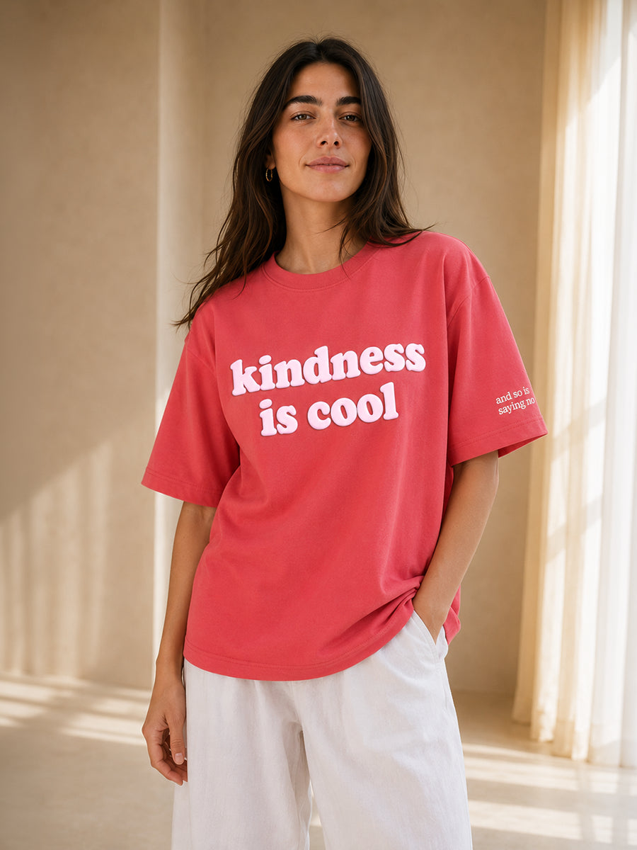 KINDNESS IS COOL TEE ROSE PINK