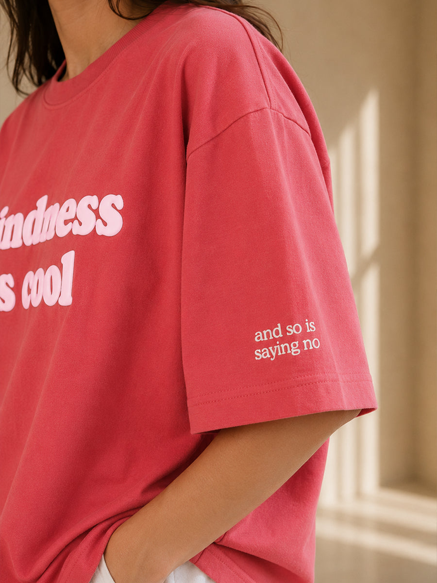 KINDNESS IS COOL TEE ROSE PINK