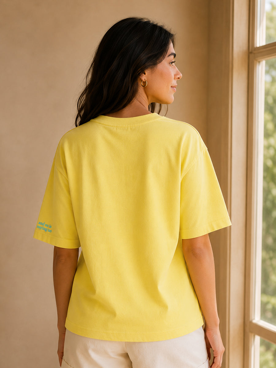 KINDNESS IS COOL TEE GOLDEN HOUR YELLOW