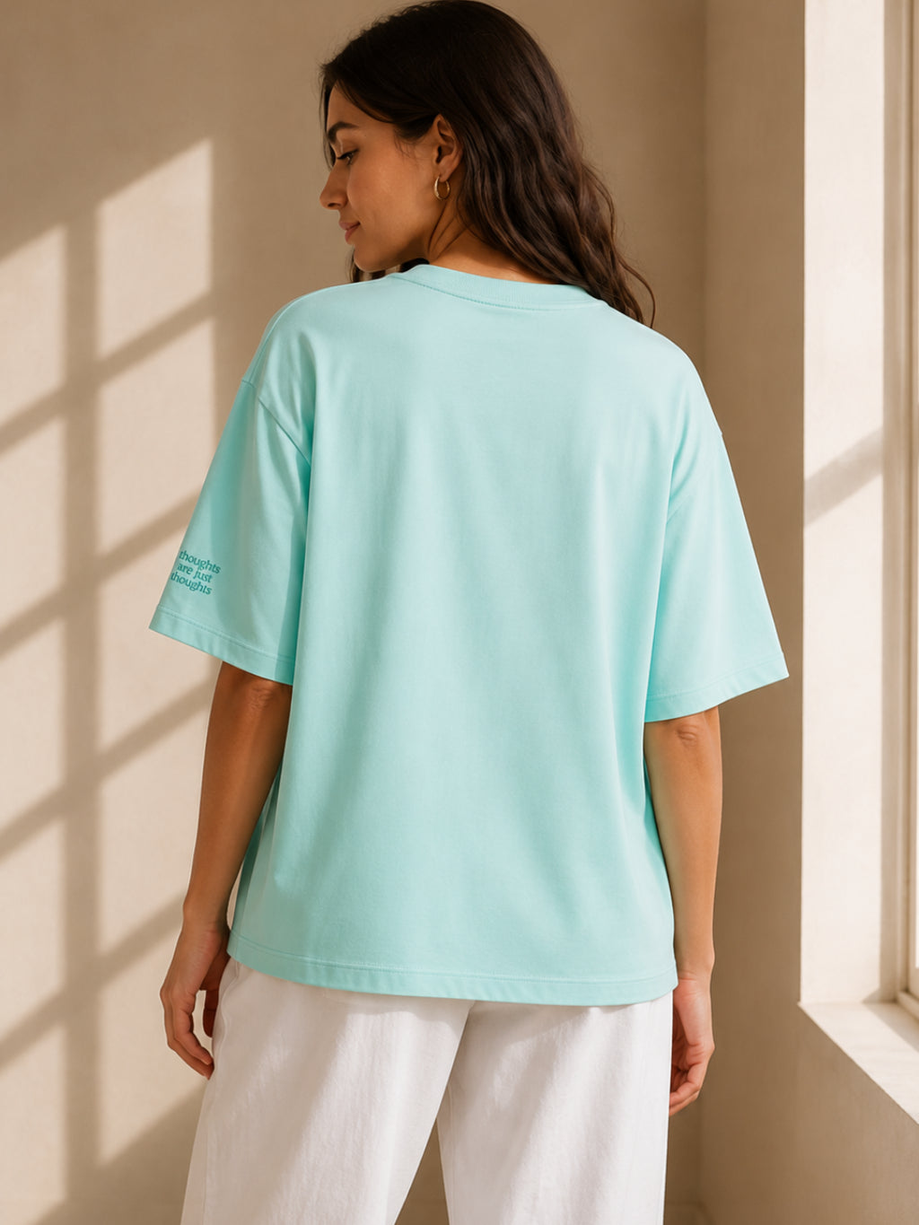 OVERTHINKER IN-CHIEF TEE SEA GLASS BLUE