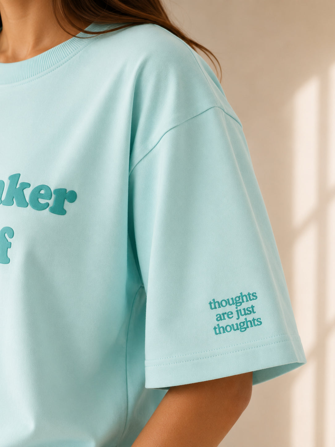OVERTHINKER IN-CHIEF TEE SEA GLASS BLUE