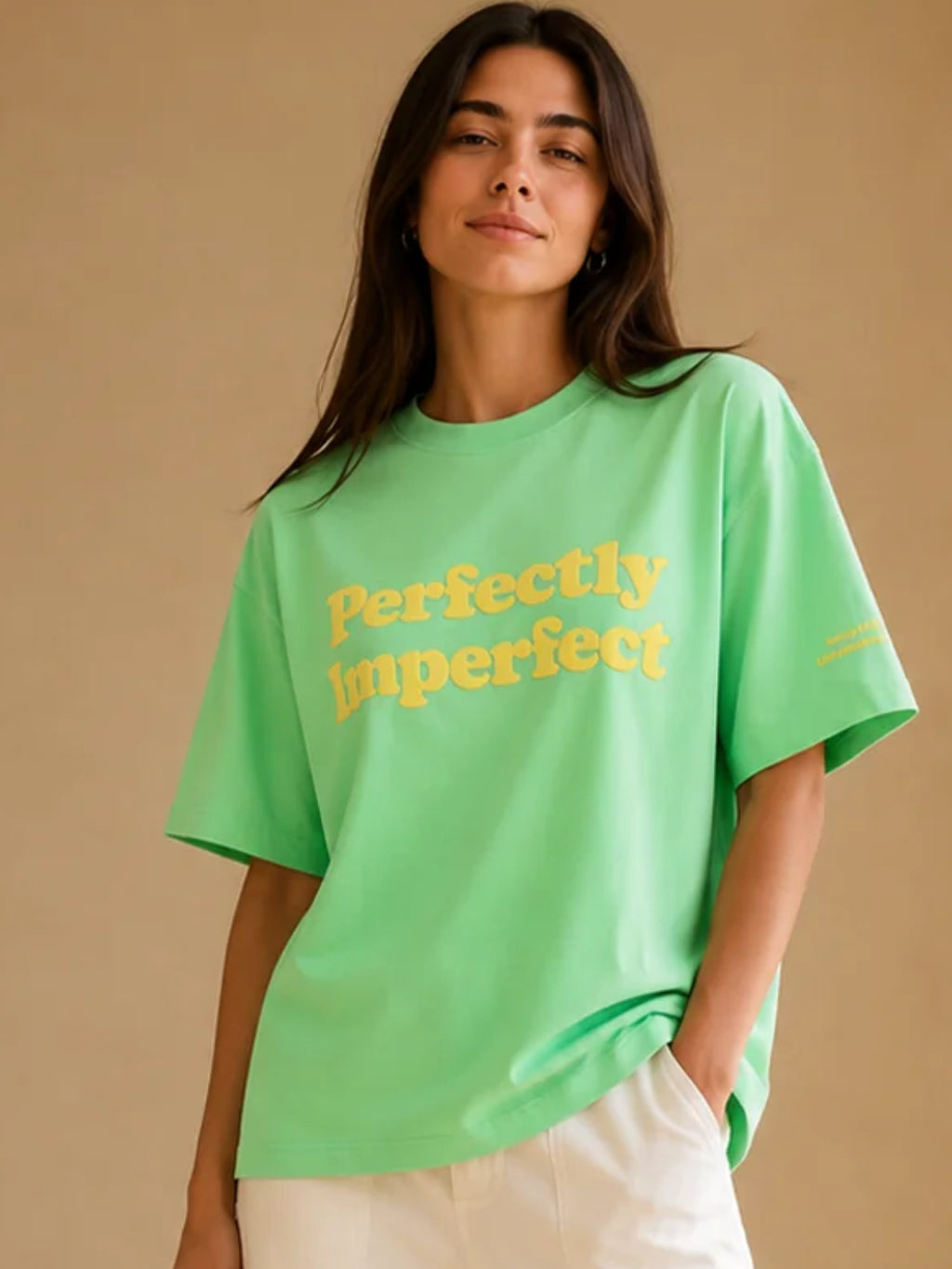 PERFECTLY IMPERFECT TEE GARDEN GREEN