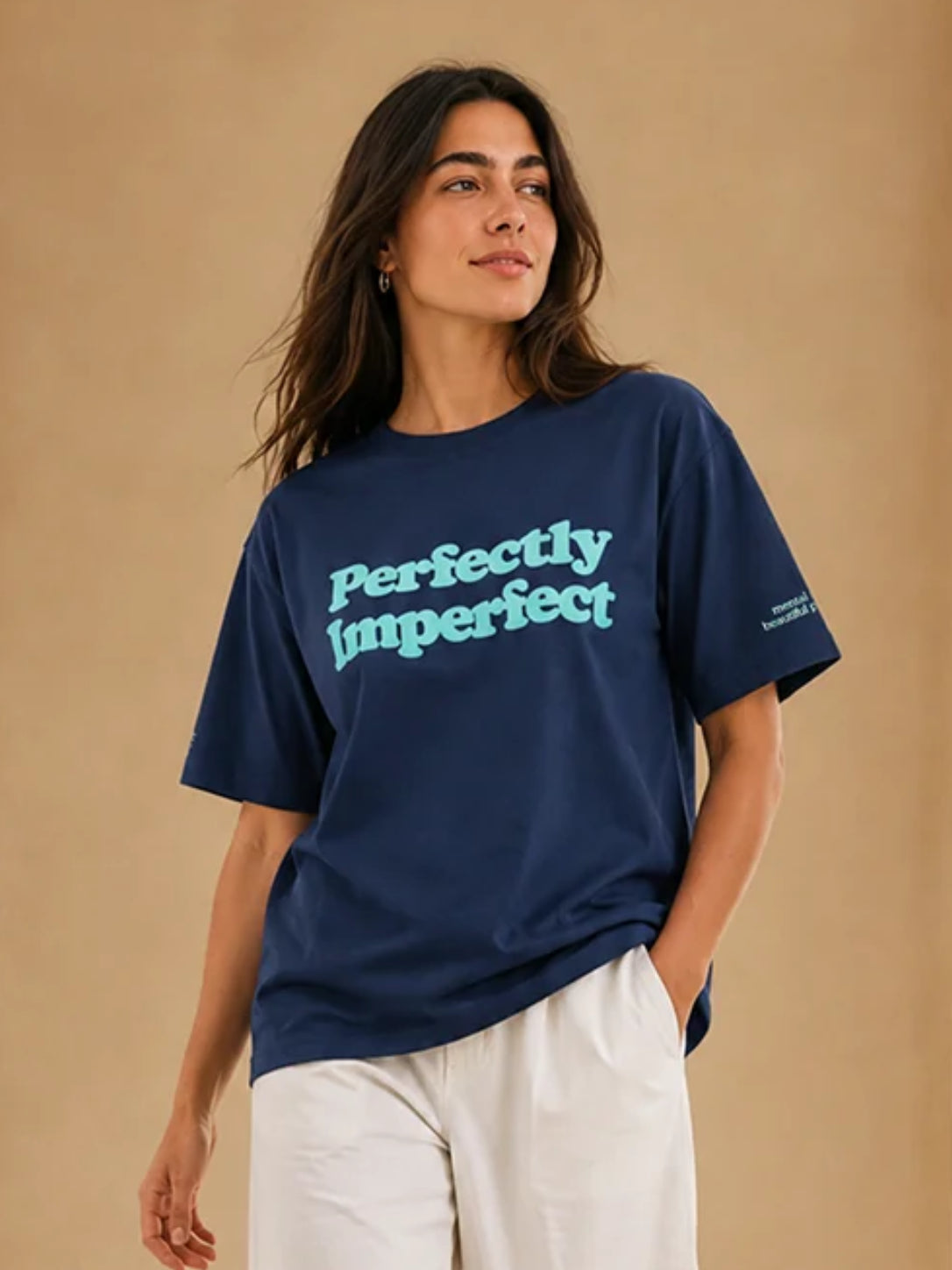 PERFECTLY IMPERFECT TEE DEEP OCEAN