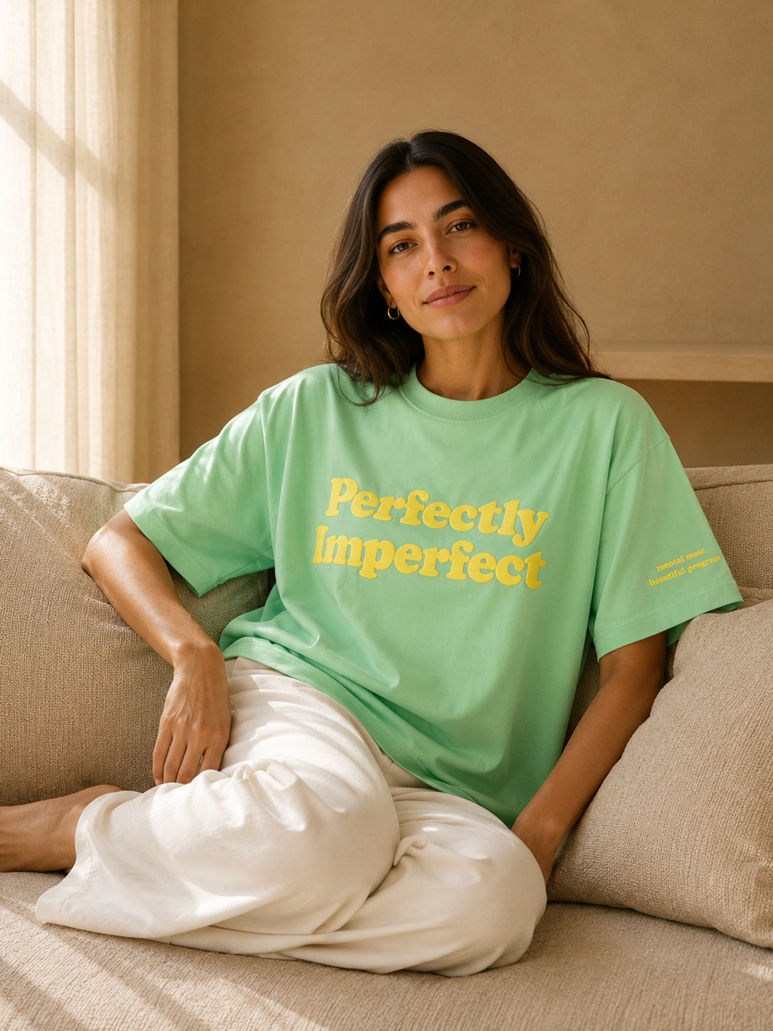 PERFECTLY IMPERFECT TEE GARDEN GREEN