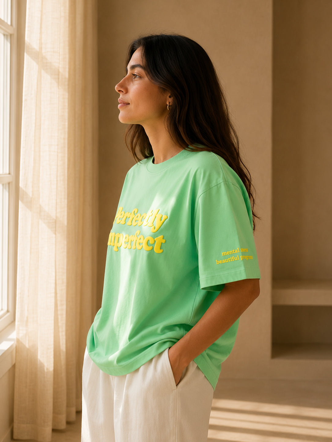 PERFECTLY IMPERFECT TEE GARDEN GREEN