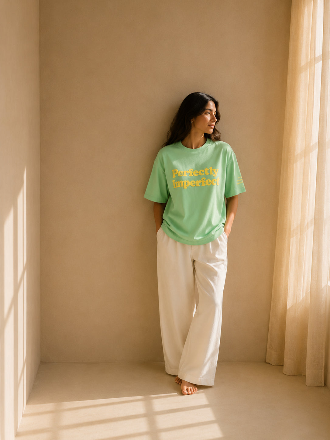 PERFECTLY IMPERFECT TEE GARDEN GREEN