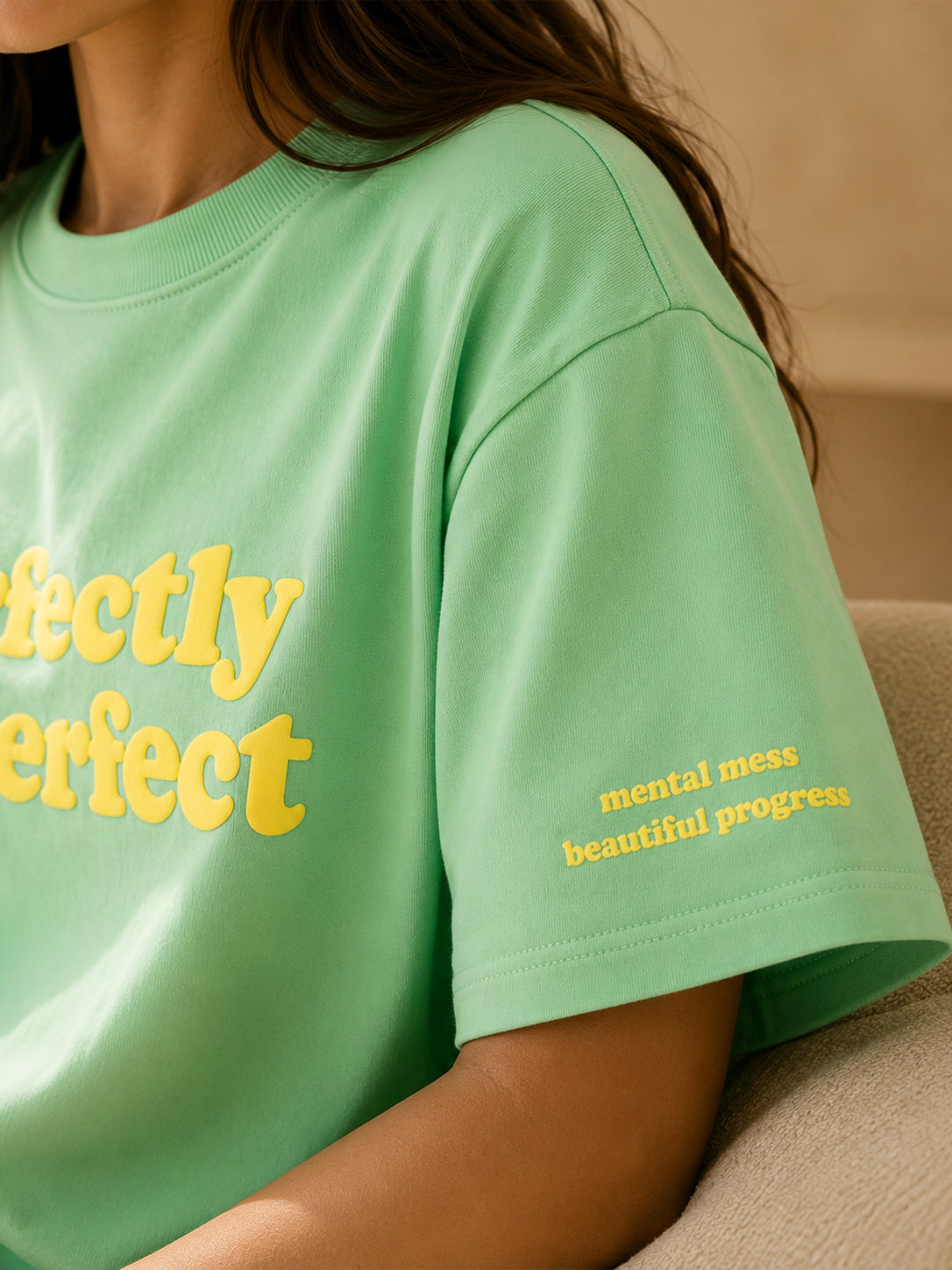 PERFECTLY IMPERFECT TEE GARDEN GREEN