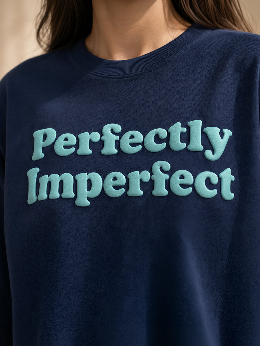 PERFECTLY IMPERFECT TEE DEEP OCEAN