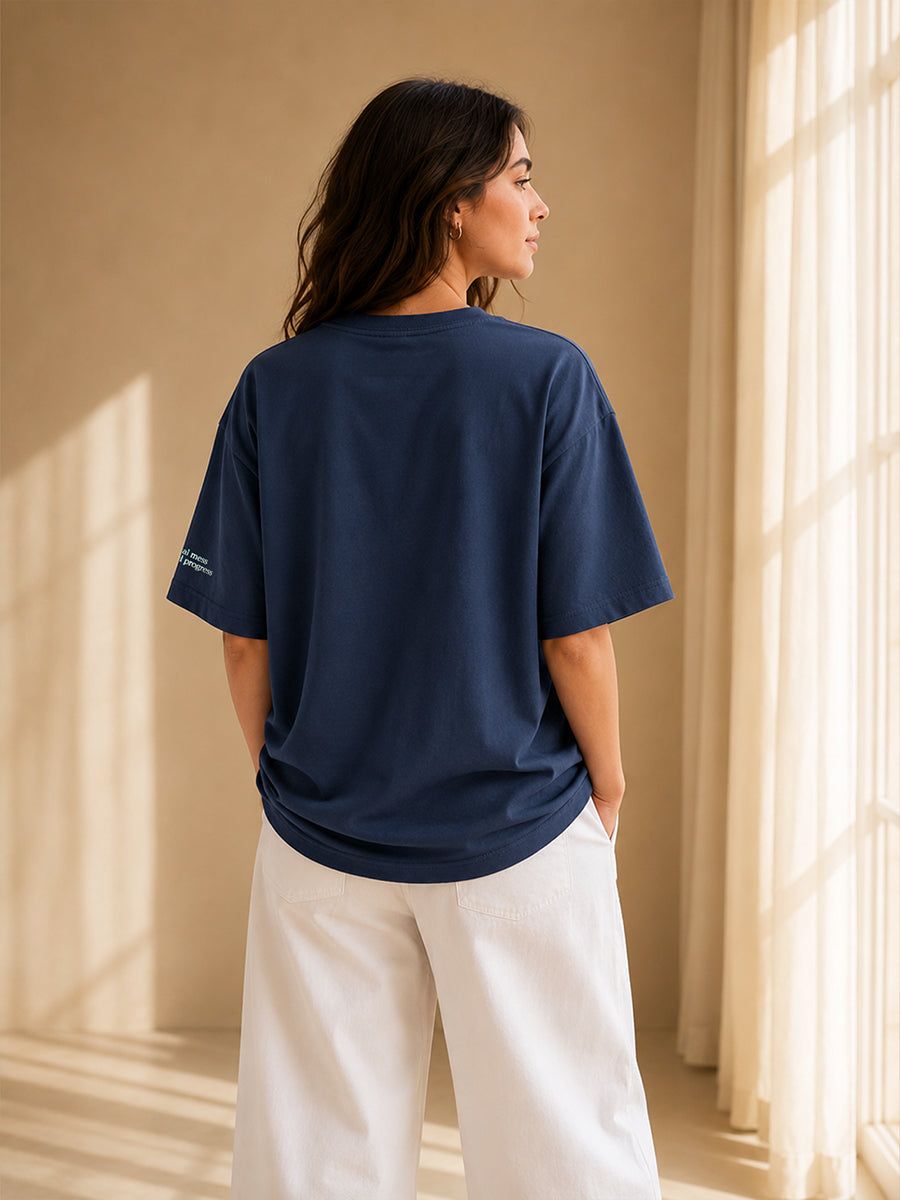 PERFECTLY IMPERFECT TEE DEEP OCEAN