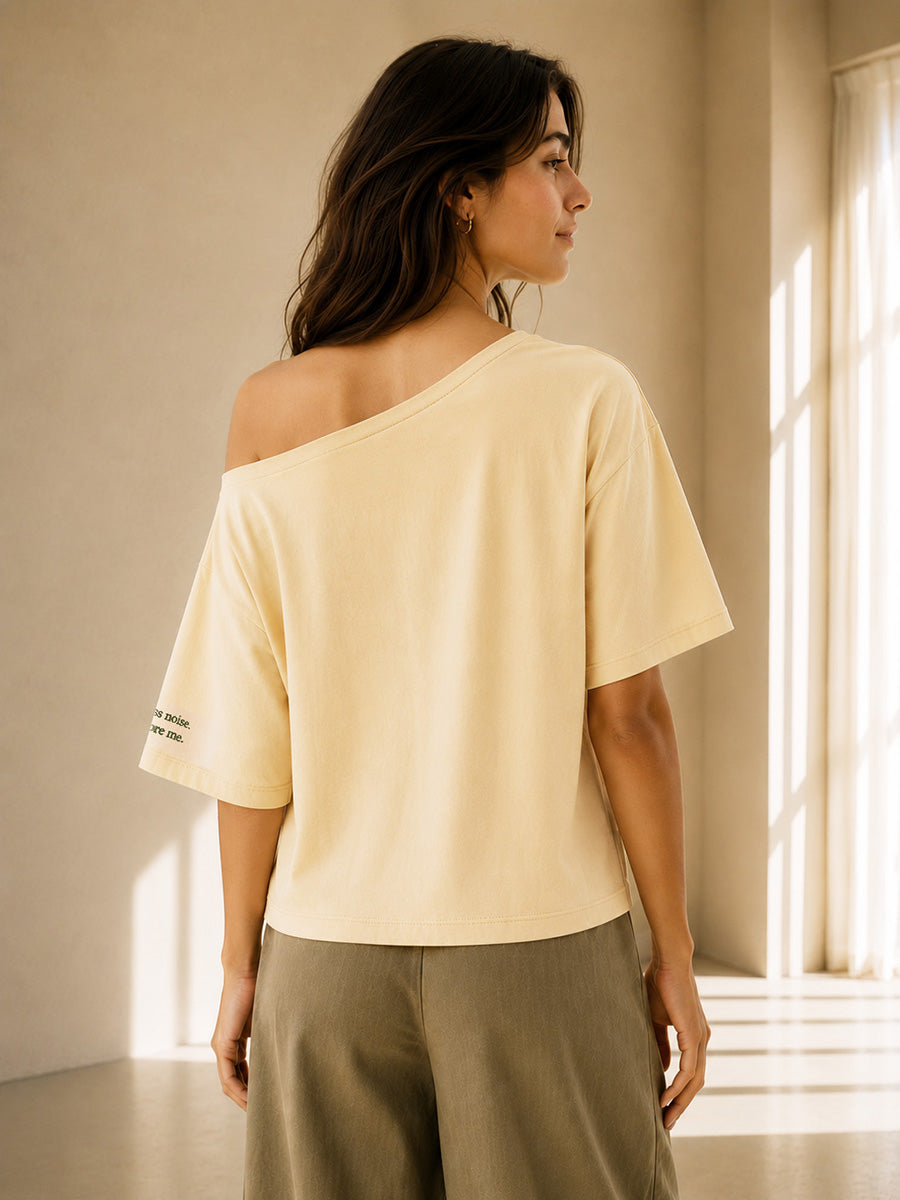 UNBECOMING SLASH TEE MORNING CREAM