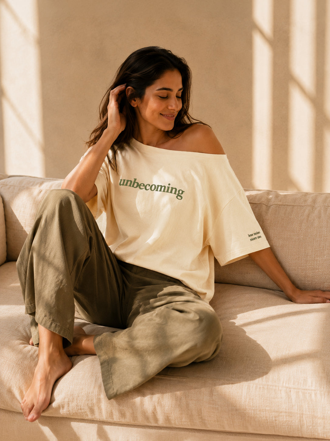 UNBECOMING SLASH TEE MORNING CREAM